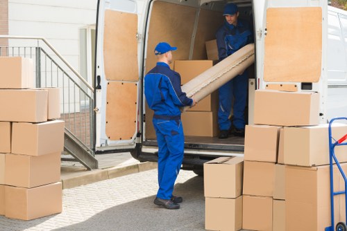 Commercial moving planning in Greenwich office environment