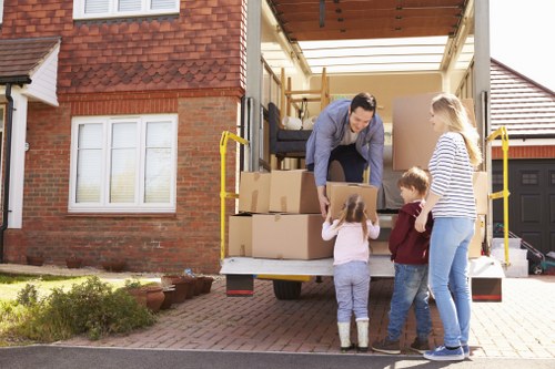 Team following safety procedures during a property move