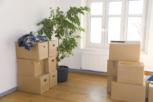 Packing supplies and furniture for a Greenwich move