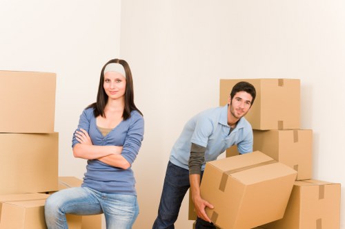 Careful handling of furniture removals in Greenwich on a residential street