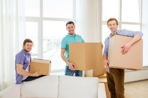 Commercial removals planning in Greenwich office setting